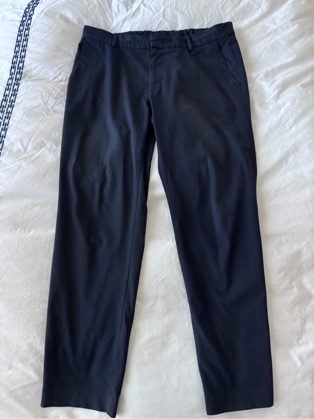 Hugo Boss Navy Performance Fabric Dress Pants - Straight Leg